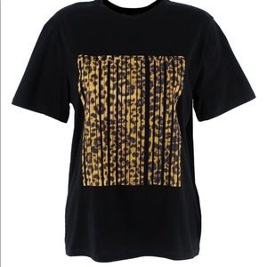 Alexander Wang Leopard Logo Graphic TShirt